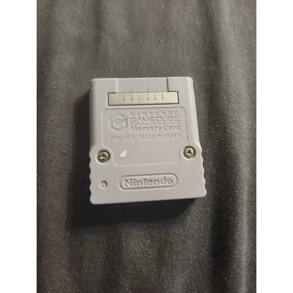 Official Nintendo‎ Gamecube Memory Card DOL-008 Gray Authentic OEM TESTED